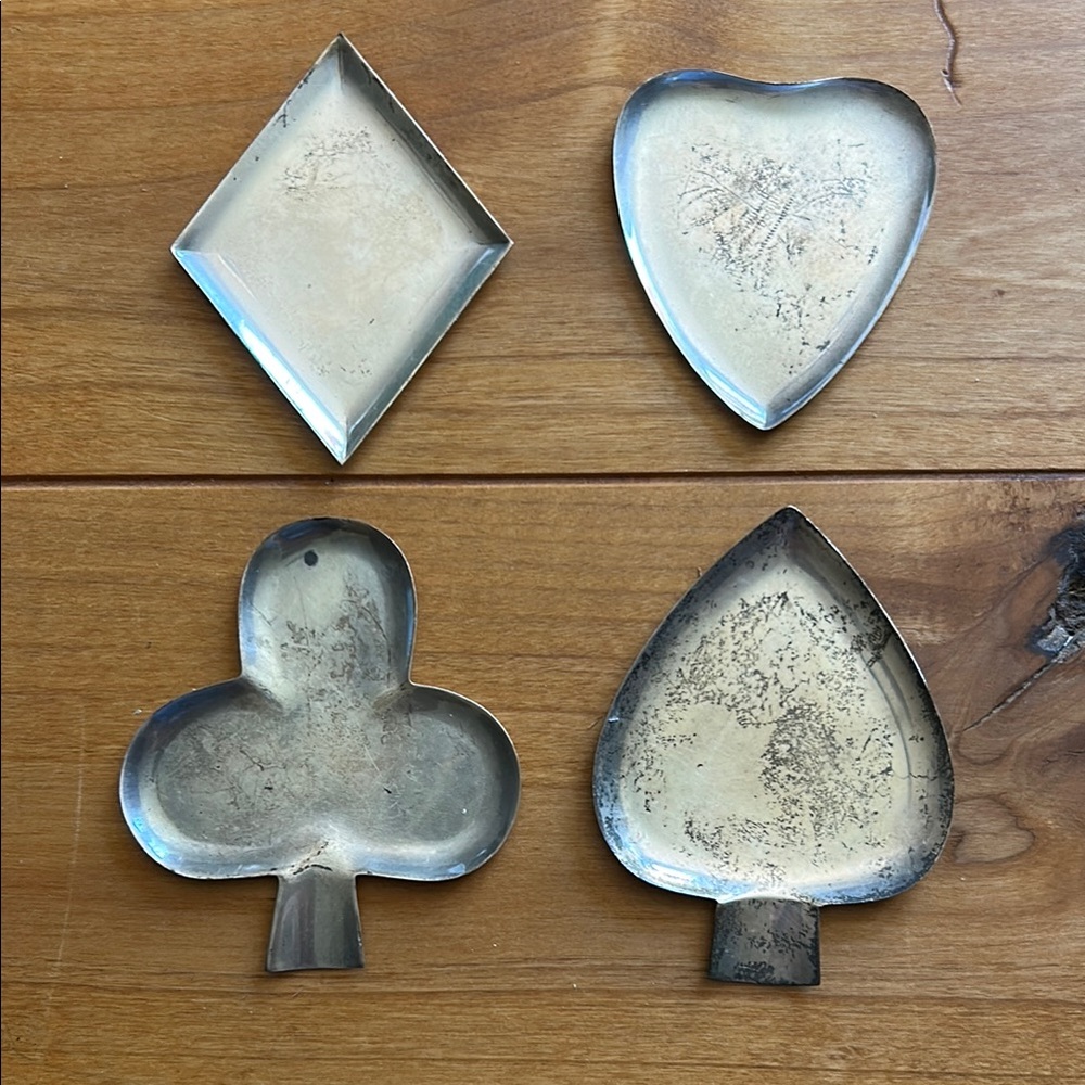 F.B.R Sterling Silver trinket trays